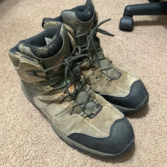 RED WING TRUHIKER 3561 Boots Mens 12 D Steel Toe Leather Work Safety CSA Hunt